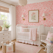 Load image into Gallery viewer, Adrian Avenue Pink Flower Garden Peel and Stick and Traditional Wallpaper