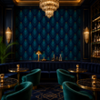 Load image into Gallery viewer, Whittington Avenue Peacock Art Deco Peel and Stick and Traditional Wallpaper