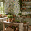 Load image into Gallery viewer, Parnie Gardens Wildflower Peel and Stick and Traditional Wallpaper