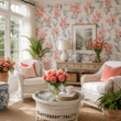 Load image into Gallery viewer, Coral Cove Botanical Tropical Watercolor Peel and Stick and Traditional Wallpaper