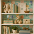 Load image into Gallery viewer, Wells Rise Way Hot Air Balloon Peel and Stick and Traditional Wallpaper