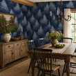 Load image into Gallery viewer, Aspen Snowy Winter Night Woodland Tree Peel and Stick and Traditional Wallpaper