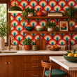 Load image into Gallery viewer, Dottie Retro Mid-Century Modern Bold Retro Peel and Stick and Traditional Wallpaper