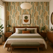 Load image into Gallery viewer, Wesley Vintage Mid Century Modern Peel and Stick and Traditional Wallpaper