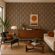 Load image into Gallery viewer, Winchester Vintage Retro Geometric Wallpaper Peel and Stick and Traditional Wallpaper
