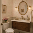Load image into Gallery viewer, Amanda Circle Neutral Rose Peel and Stick and Traditional Wallpaper