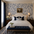 Load image into Gallery viewer, Abberely Mews Victorian Blue Toile Peel and Stick and Traditional Wallpaper
