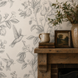 Load image into Gallery viewer, Beatrice Grove Botanical Hummingbird Peel and Stick and Traditional Wallpaper