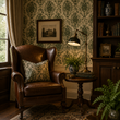 Load image into Gallery viewer, Shakespeare Crescent Victorian Damask Peel and Stick and Traditional Wallpaper