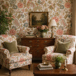 Load image into Gallery viewer, Queen Isabella Way Vintage Floral Peel and Stick and Traditional Wallpaper