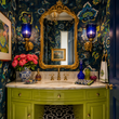Load image into Gallery viewer, Doverridge Gardens Dark Floral Peel and Stick and Traditional Wallpaper