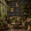 Load image into Gallery viewer, Adenmore Road Victorian Tulip Floral Peel and Stick and Traditional Wallpaper