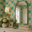 Load image into Gallery viewer, Camila Road Vintage Blue Floral Peel and Stick and Traditional Wallpaper
