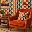 Load image into Gallery viewer, Corbin Bold Mid-Century Modern Peel and Stick and Traditional Wallpaper