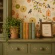 Load image into Gallery viewer, Brenda Gardens Whimsical Botanical Peel and Stick and Traditional Wallpaper