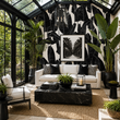 Load image into Gallery viewer, Biscoe Grove Tropical Palm Peel and Stick and Traditional Wallpaper
