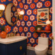 Load image into Gallery viewer, Gretta Gardens Floral Retro Peel and Stick and Traditional Wallpaper