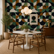 Load image into Gallery viewer, Plough Place Mid-Century Modern Peel and Stick and Traditional Wallpaper