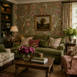 Load image into Gallery viewer, Dimson Crescent Victorian Floral Peel and Stick and Traditional Wallpaper