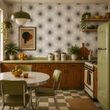 Load image into Gallery viewer, Petra Place Retro Vintage Geometric Floral Peel and Stick and Traditional Wallpaper