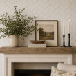 Load image into Gallery viewer, Delisle Road White Herringbone Peel and Stick and Traditional Wallpaper
