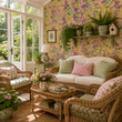 Load image into Gallery viewer, Abbey Orchards Victorian Floral Peel and Stick and Traditional Wallpaper