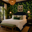 Load image into Gallery viewer, Polquhap Grove Tropical Palms Peel and Stick and Traditional Wallpaper