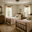 Load image into Gallery viewer, Aimee Victorian Striped Pink Floral Peel and Stick and Traditional Wallpaper