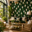 Load image into Gallery viewer, Peace Lilies Victorian Floral Peel and Stick and Traditional Wallpaper
