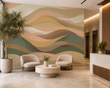 Load image into Gallery viewer, Sanoran Abstract Pattern Earth Tones Landscape Peel and Stick and Traditional Wallpaper
