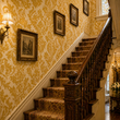 Load image into Gallery viewer, Victoria Gold Damask Victorian Peel and Stick and Traditional Wallpaper
