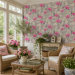 Load image into Gallery viewer, Lillian Lane Pink Floral Peel and Stick and Traditional Wallpaper