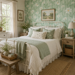Load image into Gallery viewer, Dulas Street Daisy Garden Peel and Stick and Traditional Wallpaper