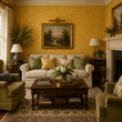 Load image into Gallery viewer, Avaondale Rise Gold Victorian Damask Peel and Stick and Traditional Wallpaper