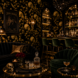 Load image into Gallery viewer, Ravens Way Black Gothic Skull Peel and Stick and Traditional Wallpaper