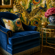 Load image into Gallery viewer, Ashburnham Mews Victorian Peacock Baroque Peel and Stick and Traditional Wallpaper