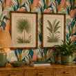 Load image into Gallery viewer, Avalon Pastel Tropical Leaves Peel and Stick and Traditional Wallpaper