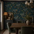Load image into Gallery viewer, Allister Moody Moth Night Garden Botanical Peel and Stick and Traditional Wallpaper
