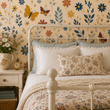 Load image into Gallery viewer, Anna's Garden Butterfly Garden Botanical Peel and Stick and Traditional Wallpaper