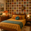 Load image into Gallery viewer, Archie Bold Mid-Century Modern Peel and Stick and Traditional Wallpaper