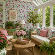 Load image into Gallery viewer, Amelia Court Flower Garden Peel and Stick and Traditional Wallpaper