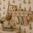 Load image into Gallery viewer, Woodland Critters Vintage Fairytale Forest Animals Peel and Stick and Traditional Wallpaper