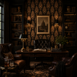 Load image into Gallery viewer, Elanor Court Elegant Moody Victorian Peel and Stick and Traditional Wallpaper