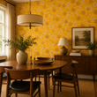 Load image into Gallery viewer, Dorothy Drive Vintage Orange Retro Floral Peel and Stick and Traditional Wallpaper