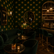 Load image into Gallery viewer, Bee Hive Gold and Green Moody Peel and Stick and Traditional Wallpaper