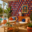 Load image into Gallery viewer, Gretta Gardens Floral Retro Peel and Stick and Traditional Wallpaper