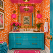 Load image into Gallery viewer, Tessa Place Retro Floral Peel and Stick and Traditional Wallpaper