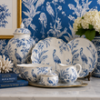 Load image into Gallery viewer, Winifred Street Blue Tropical Chinoiserie Peel and Stick and Traditional Wallpaper