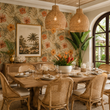Load image into Gallery viewer, Eden Grove Hibiscus Palm Peel and Stick and Traditional Wallpaper