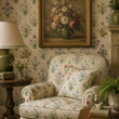 Load image into Gallery viewer, Aubrey Vintage Cottage Flower Garden Peel and Stick and Traditional Wallpaper